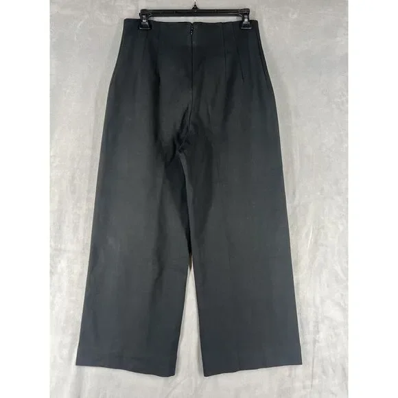 The Colette Cropped Wide-Leg Pants by Maeve: Rhinestone Pocket Edition Size 28 - Picture 4 of 6